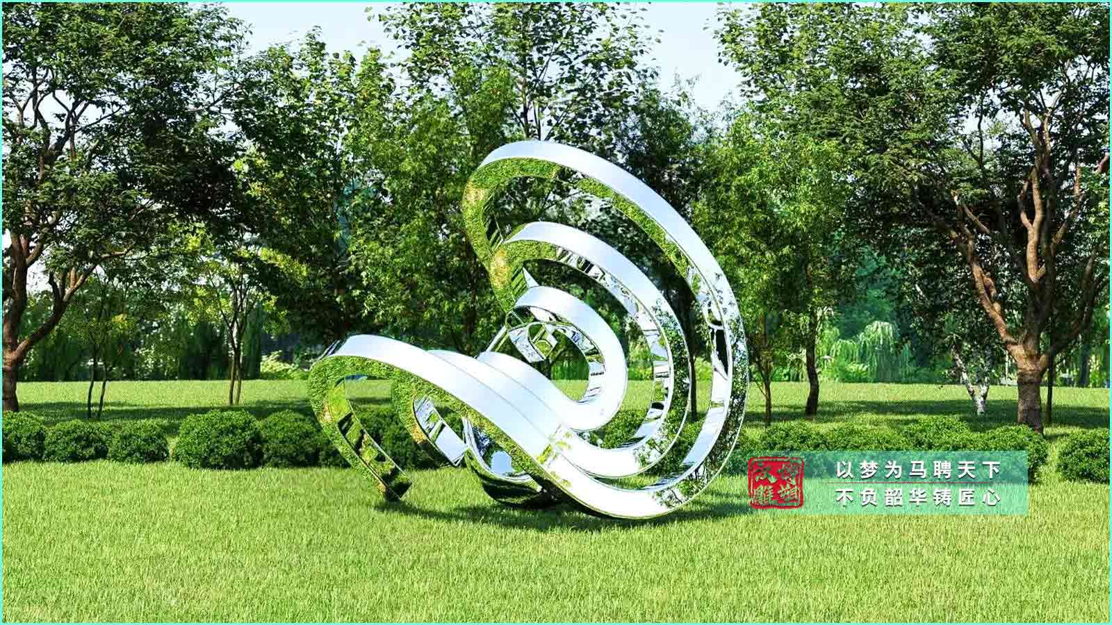 環(huán)形不銹鋼雕塑,小區(qū)別墅不銹鋼雕塑,鏤空異形不銹鋼定制廠家